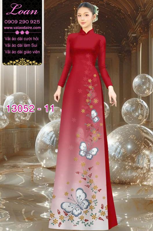Vải áo dài hoa in 3D