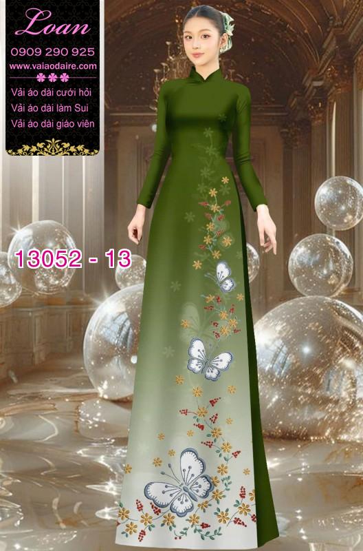 Vải áo dài hoa in 3D