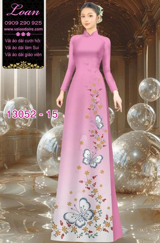 Vải áo dài hoa in 3D