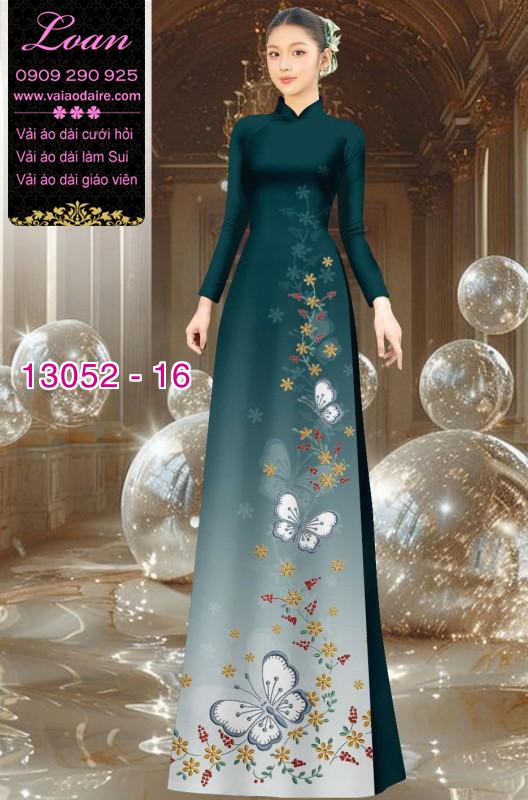Vải áo dài hoa in 3D