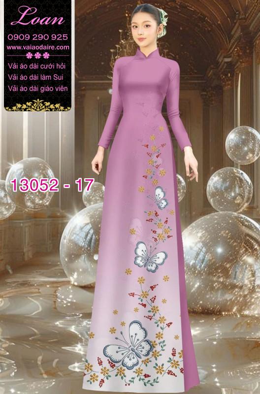 Vải áo dài hoa in 3D