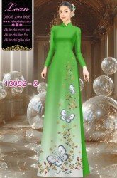 Vải áo dài hoa in 3D