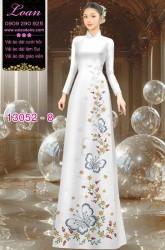 Vải áo dài hoa in 3D