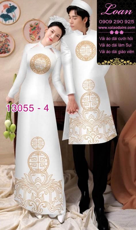 Vải áo dài cặp đôi nam - nữ