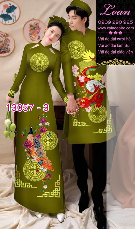 Vải áo dài cặp đôi nam - nữ