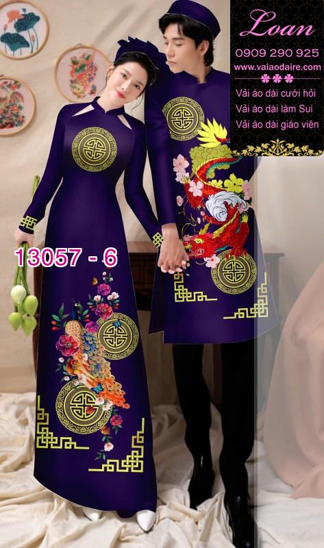 Vải áo dài cặp đôi nam - nữ