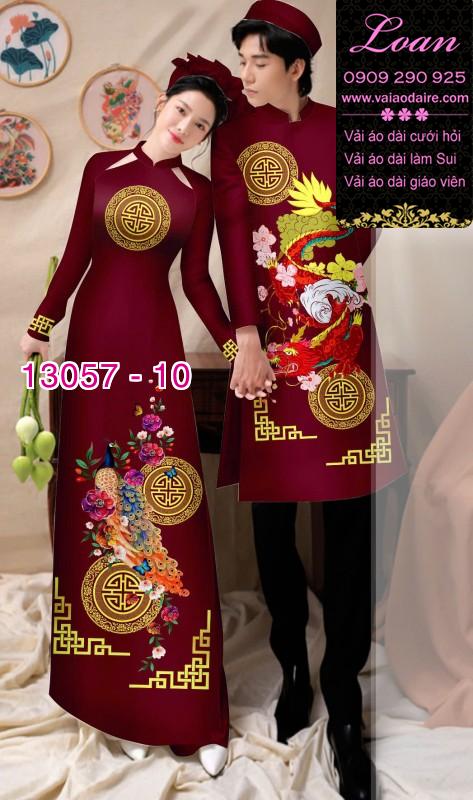 Vải áo dài cặp đôi nam - nữ