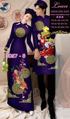 Vải áo dài cặp đôi nam - nữ-