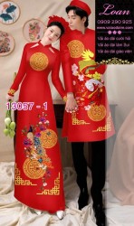 Vải áo dài cặp đôi nam - nữ