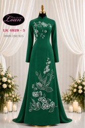 Vải áo dài kết chim và hoa
