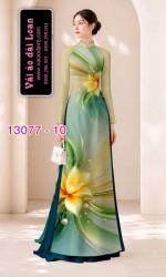 Vải áo dài hoa ảo in 3D