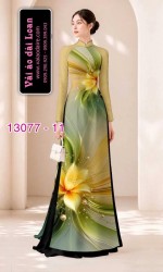 Vải áo dài hoa ảo in 3D