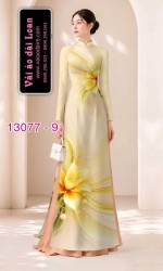 Vải áo dài hoa ảo in 3D