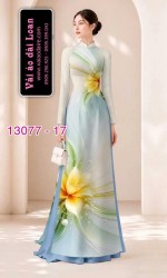 Vải áo dài hoa ảo in 3D