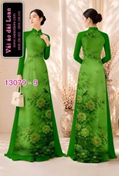 Vải áo dài hoa in 3D
