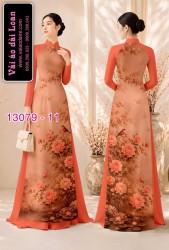 Vải áo dài hoa in 3D