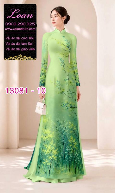 Vải áo dài phong cảnh in 3D