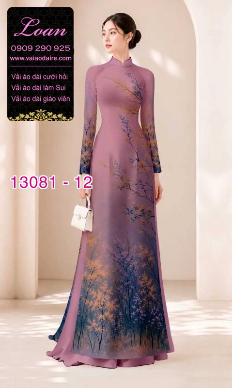 Vải áo dài phong cảnh in 3D
