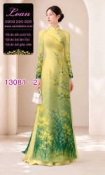 Vải áo dài phong cảnh in 3D