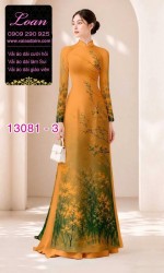 Vải áo dài phong cảnh in 3D