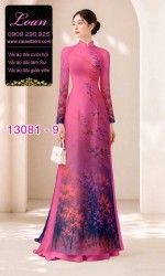 Vải áo dài phong cảnh in 3D