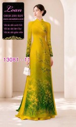 Vải áo dài phong cảnh in 3D