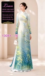 Vải áo dài phong cảnh in 3D