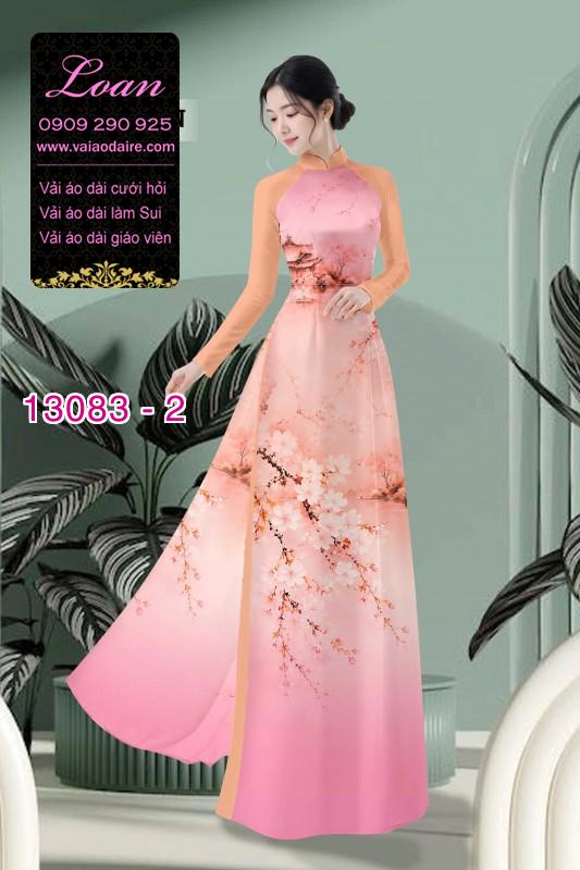 Vải áo dài phong cảnh in 3D
