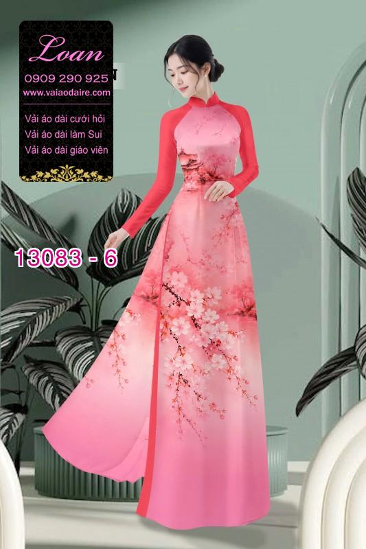 Vải áo dài phong cảnh in 3D