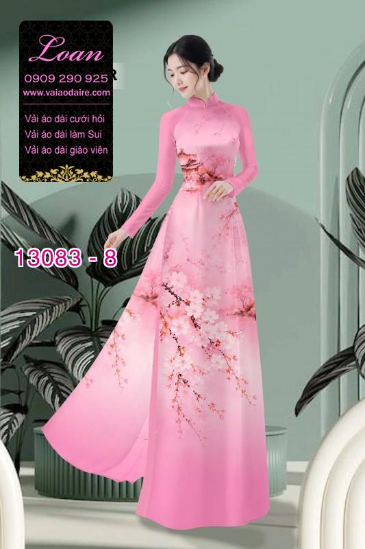 Vải áo dài phong cảnh in 3D