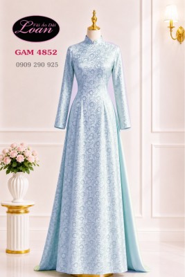 Vải áo dài gấm hoa đều-GT 13094