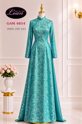 Vải áo dài gấm hoa đều-GT 13096