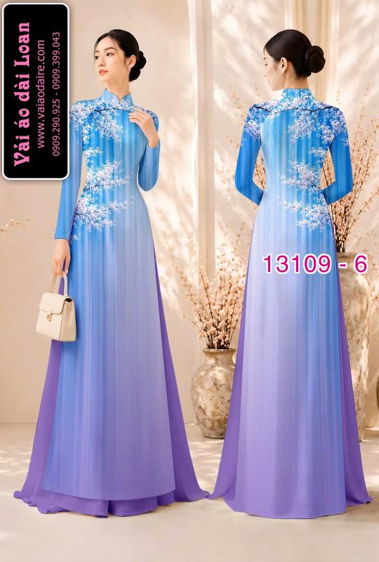 Vải áo dài hoa in 3D