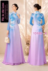 Vải áo dài hoa in 3D