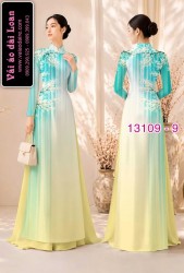Vải áo dài hoa in 3D