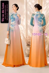 Vải áo dài hoa in 3D
