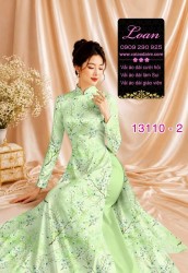 Vải áo dài hoa in 3D