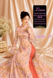 Vải áo dài hoa in 3D