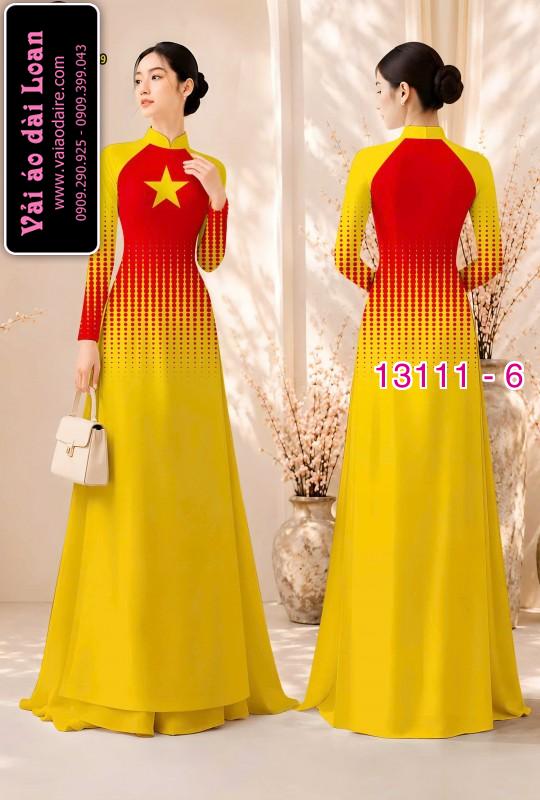 Vải áo dài hoa in 3D