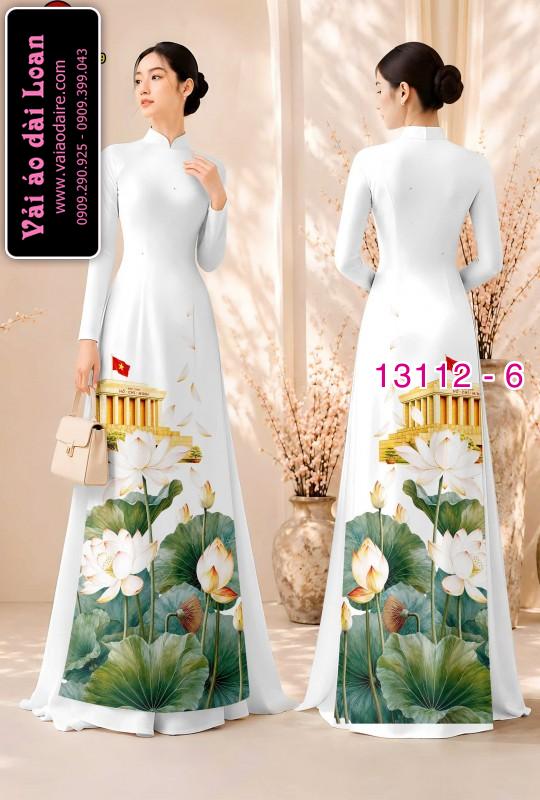 Vải áo dài in hình lăng Bác Hồ