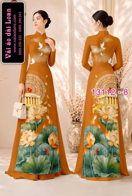Vải áo dài in hình lăng Bác Hồ