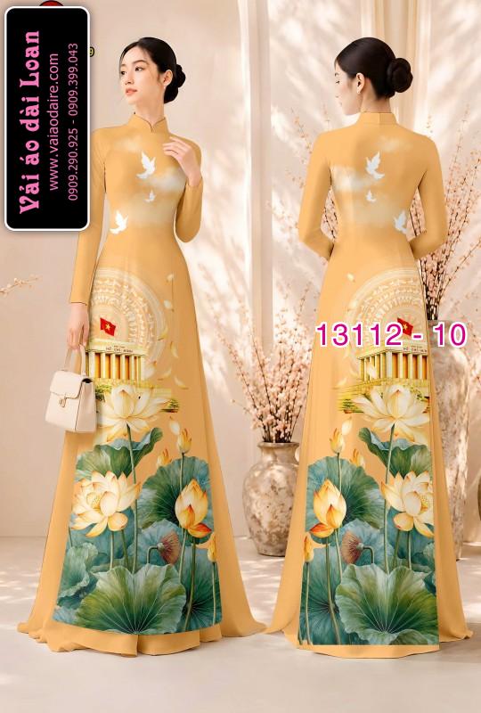 Vải áo dài in hình lăng Bác Hồ