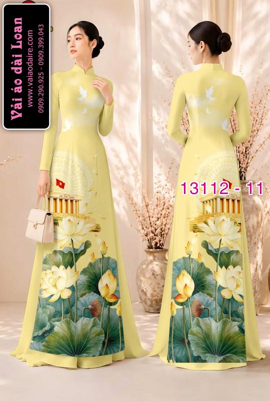 Vải áo dài in hình lăng Bác Hồ
