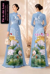 Vải áo dài in hình lăng Bác Hồ