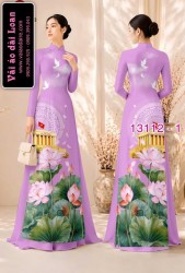 Vải áo dài in hình lăng Bác Hồ