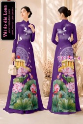 Vải áo dài in hình lăng Bác Hồ