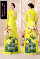 Vải áo dài in hình lăng Bác Hồ