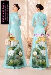 Vải áo dài in hình lăng Bác Hồ