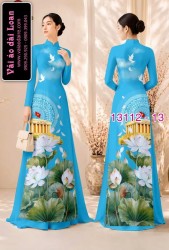 Vải áo dài in hình lăng Bác Hồ