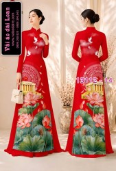 Vải áo dài in hình lăng Bác Hồ
